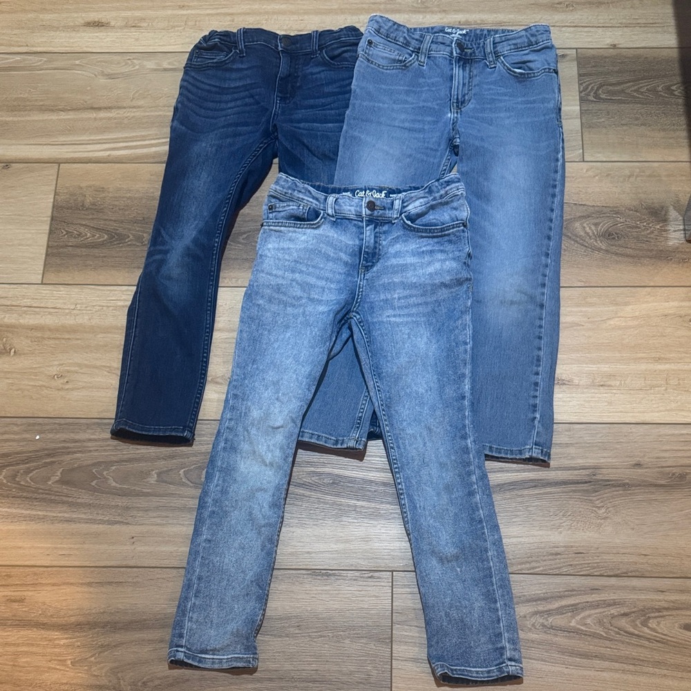 Cat & Jack Skinny Jeans Kids 10 Super Stretch Bundle